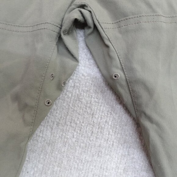 Prana Brion Pants 32 x 32 Green Gray Solid Chino Straight - Picture 5 of 12